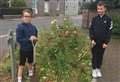 Holiday helpers tidy up garden site
