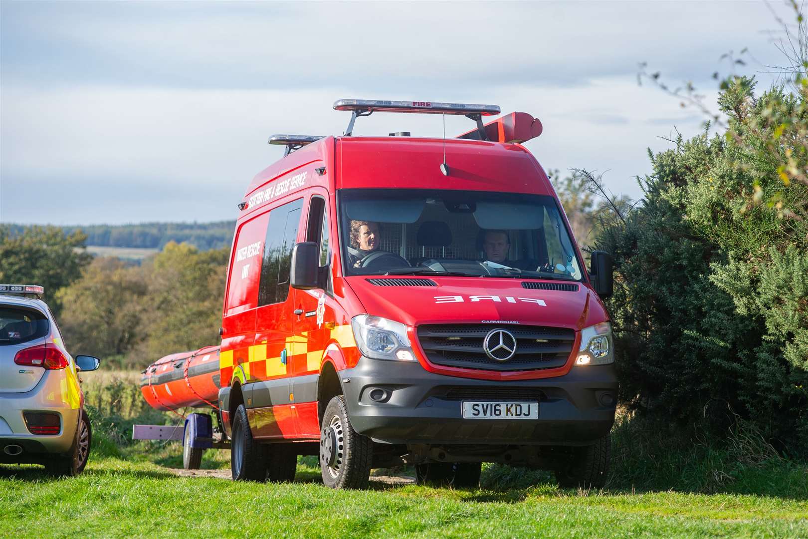 The Fire Service's water rescue unit, similar to the one pictured, joined the multi-agency effort to recover the body. Picture: Daniel Forsyth