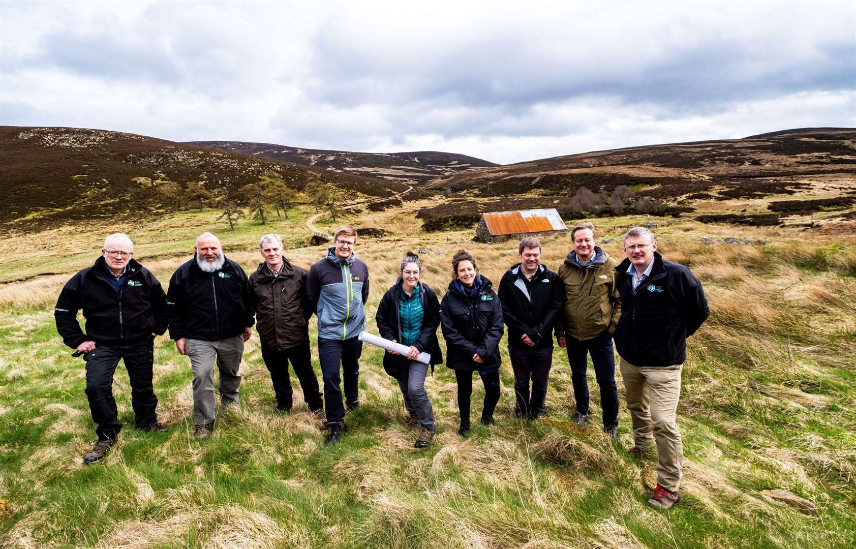 Cabinet Secretary for Rural Affairs, Land Reform and Islands, Mairi Gougeon during tour of Glen Dye Moor