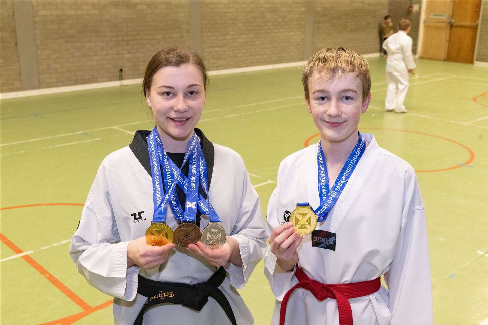 Cara and Luke Coull were among the medals at the recent Lanarkshire Open. Picture: Beth Taylor