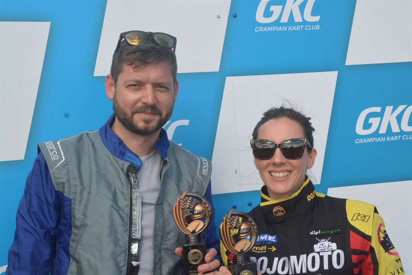 Husband and wife Olag Kazakova and Kat Kazakova each won both the prokart categories.