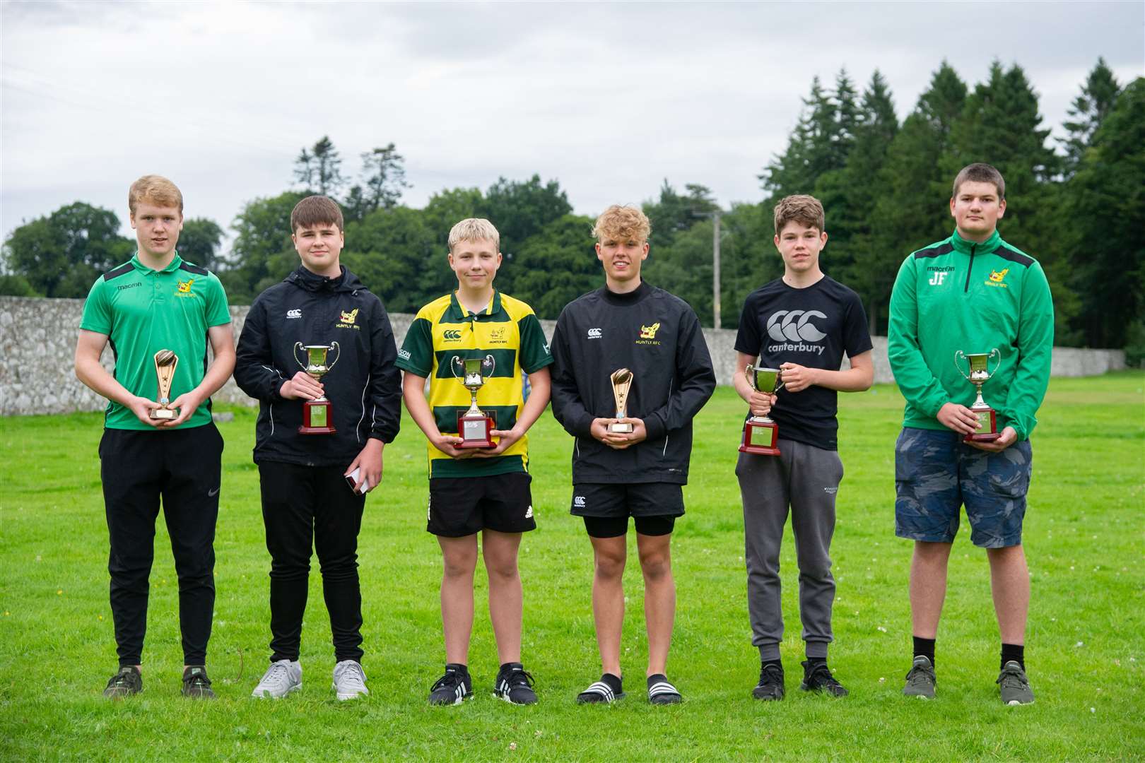 Junior award winners at Huntly Rugby Club. Picture: Daniel Forsyth.