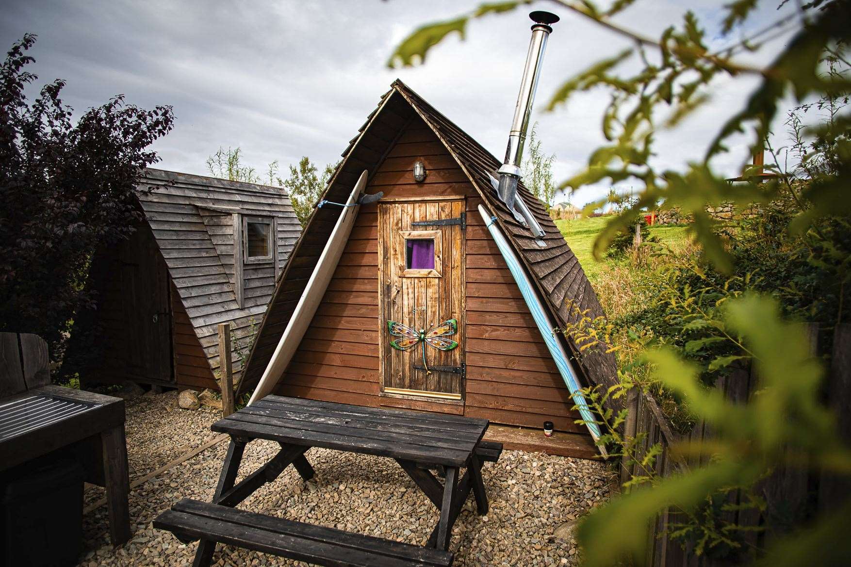 The Dragonfly at Shepherd's Loch Glamping, Aberdeenshire.