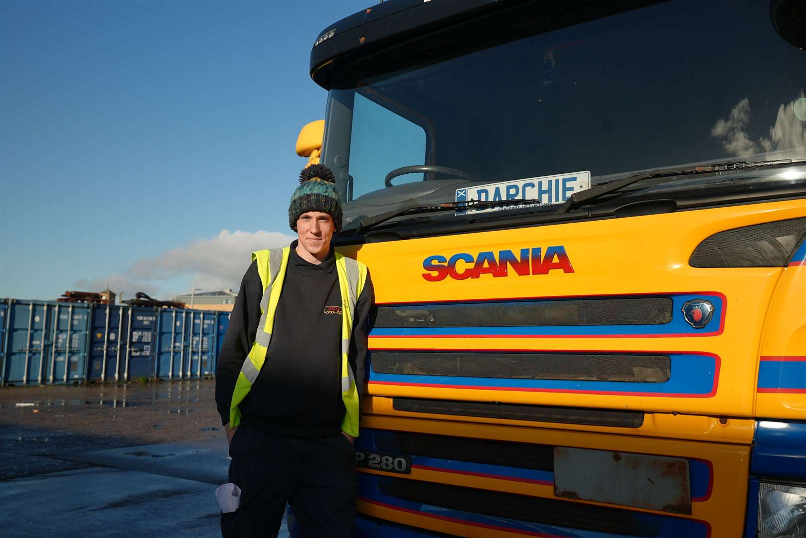 Lorry driver Darchie Macleod loves his home on the Isle of Lewis.