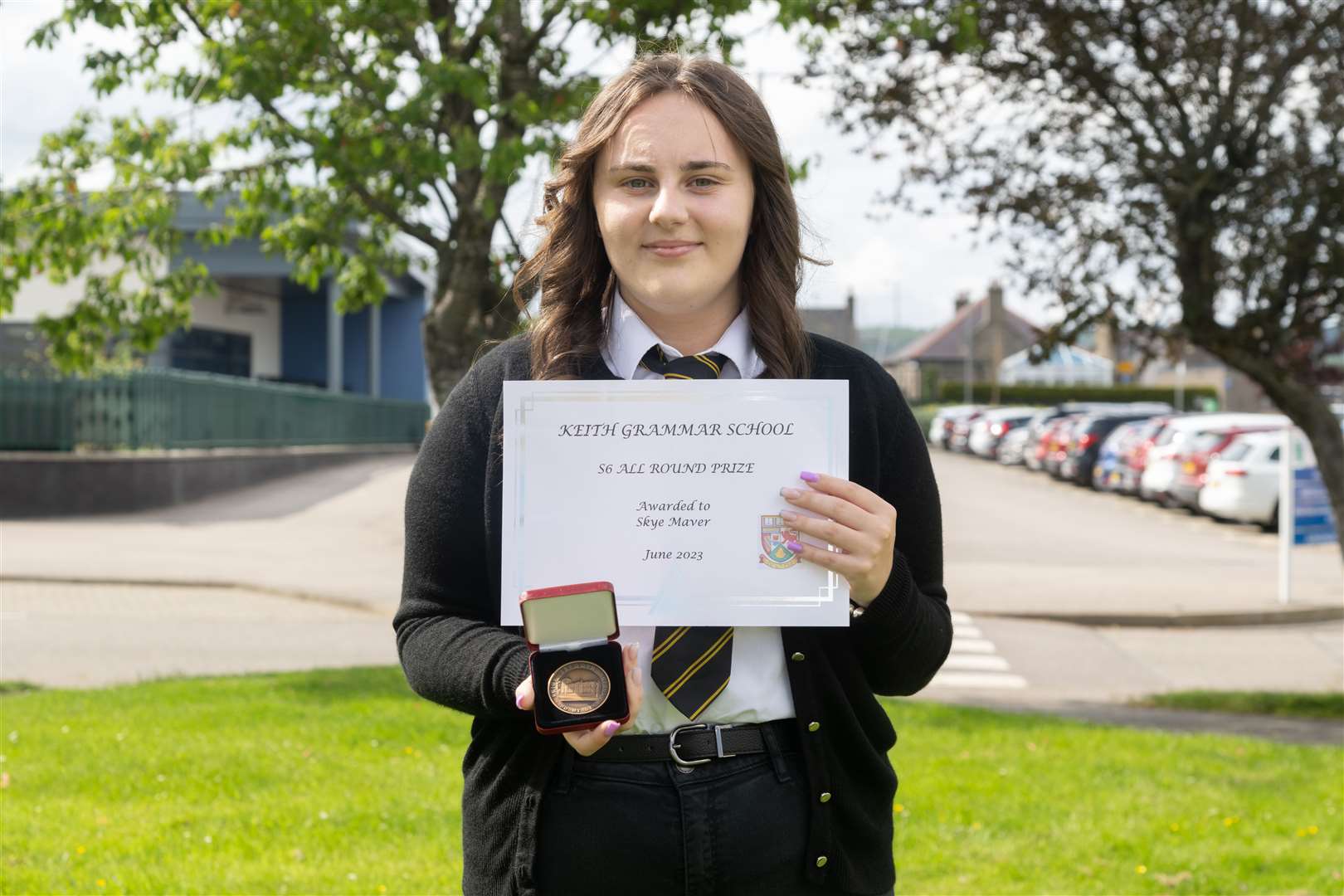 All Around Prize was won by Skye Maver...Keith Grammar School Award Winners 2023...Picture: Beth Taylor.