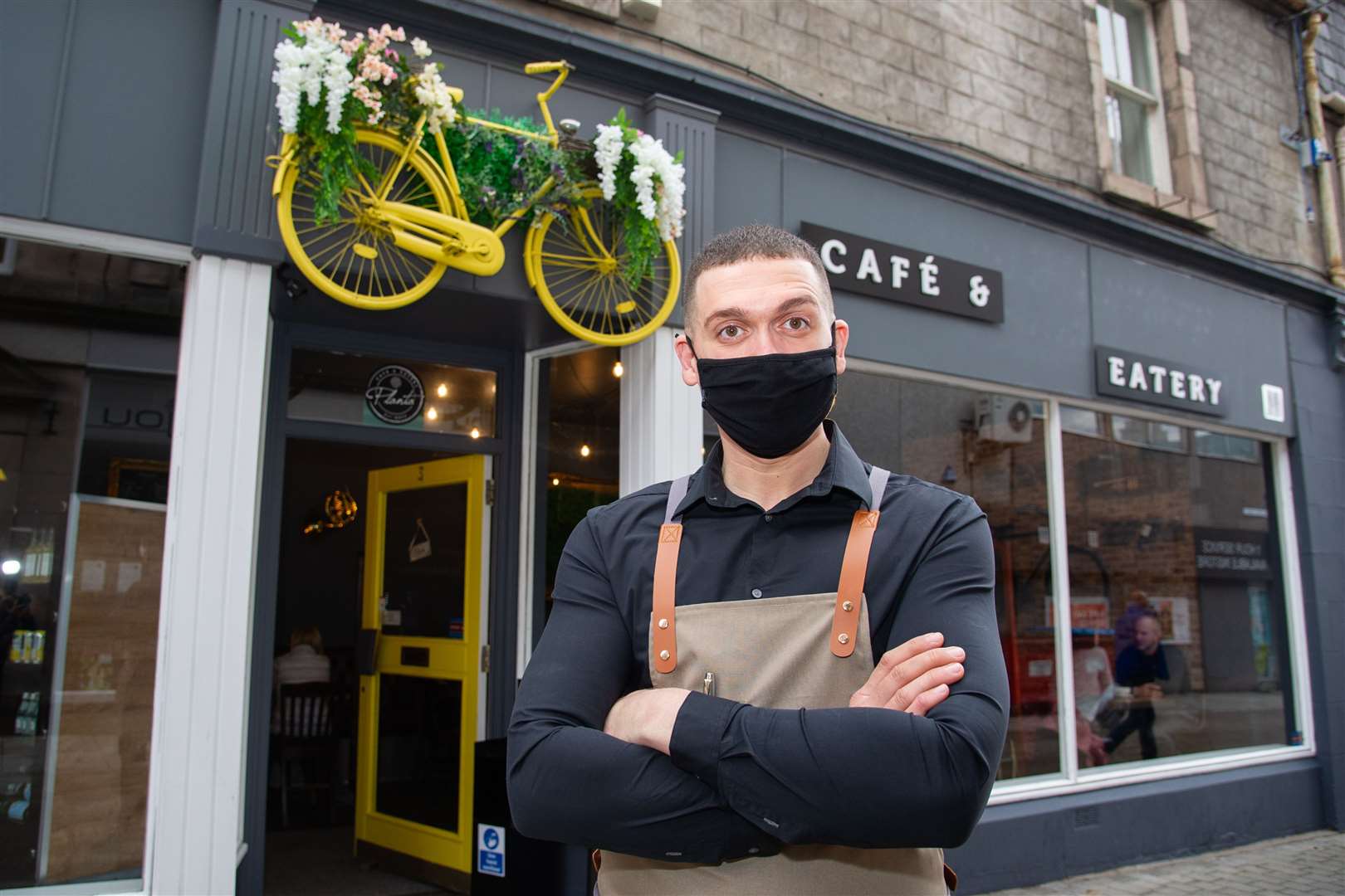 Marius Puscas, owner of Planta café on Elgin's Batchen Street. Picture: Daniel Forsyth.