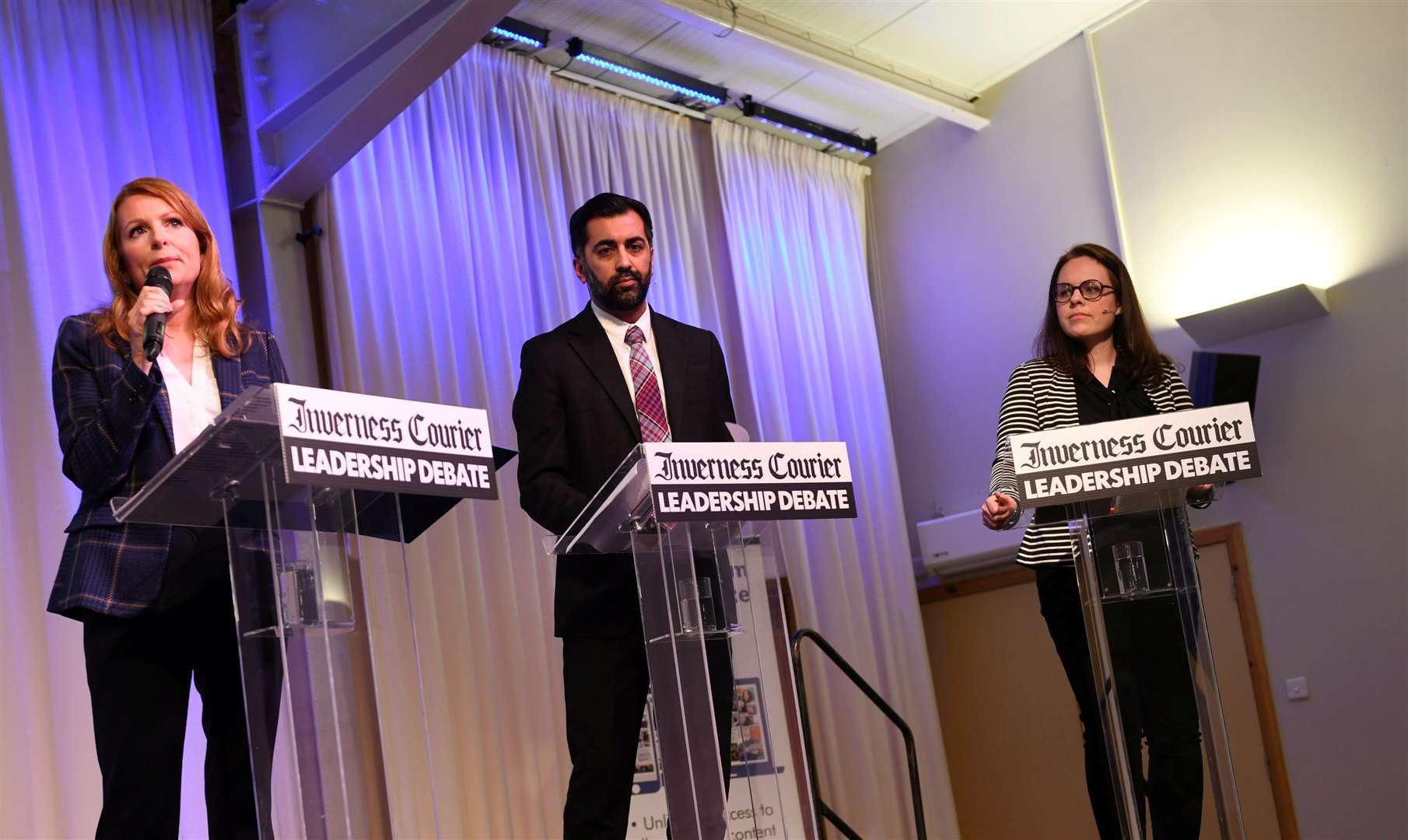 Ash Regan, Humza Yousaf and Kate Forbes shared their vision for improving maternity services.  Photo: Callum MacKay.
