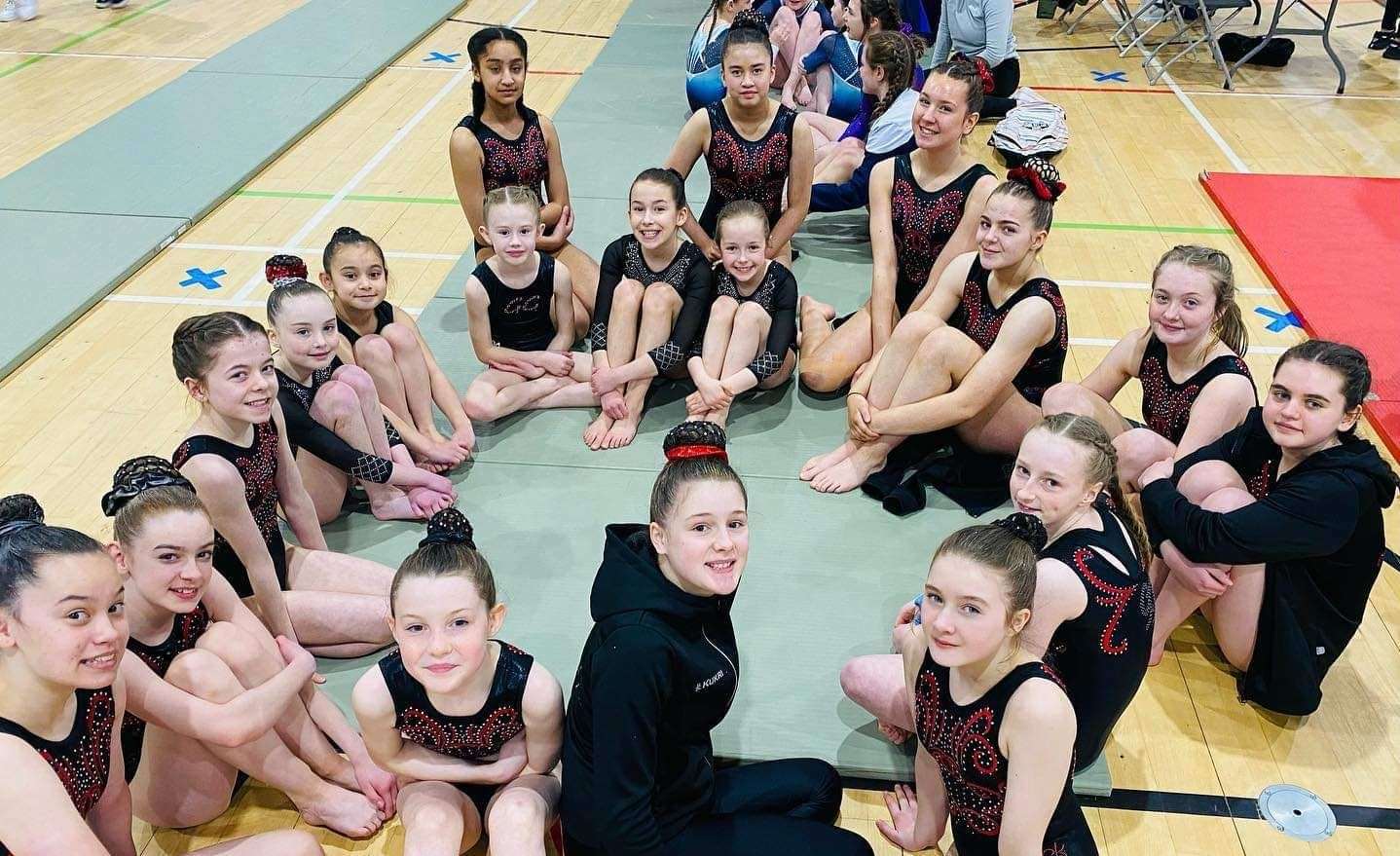Garioch Gymnasts hosted and participated in the North of Scotland Floor and Vault competition in Inverurie.
