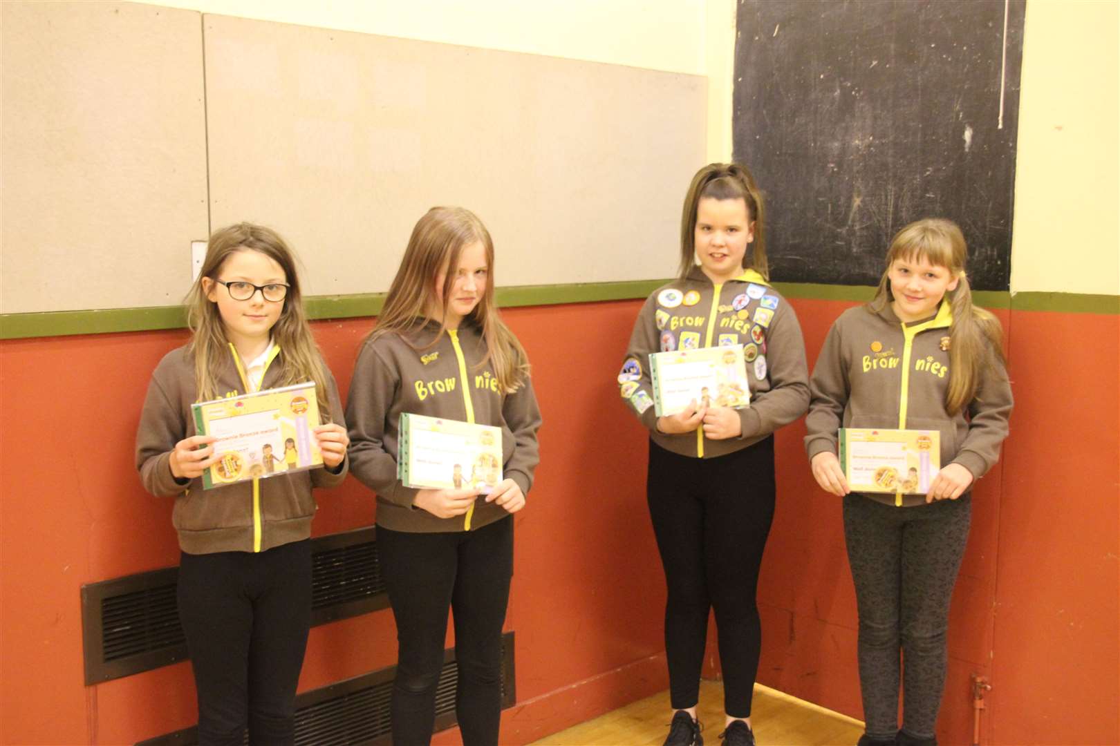 Members of 1st Turriff Brownies received their Bronze Awards. Picture: Kirsty Brown