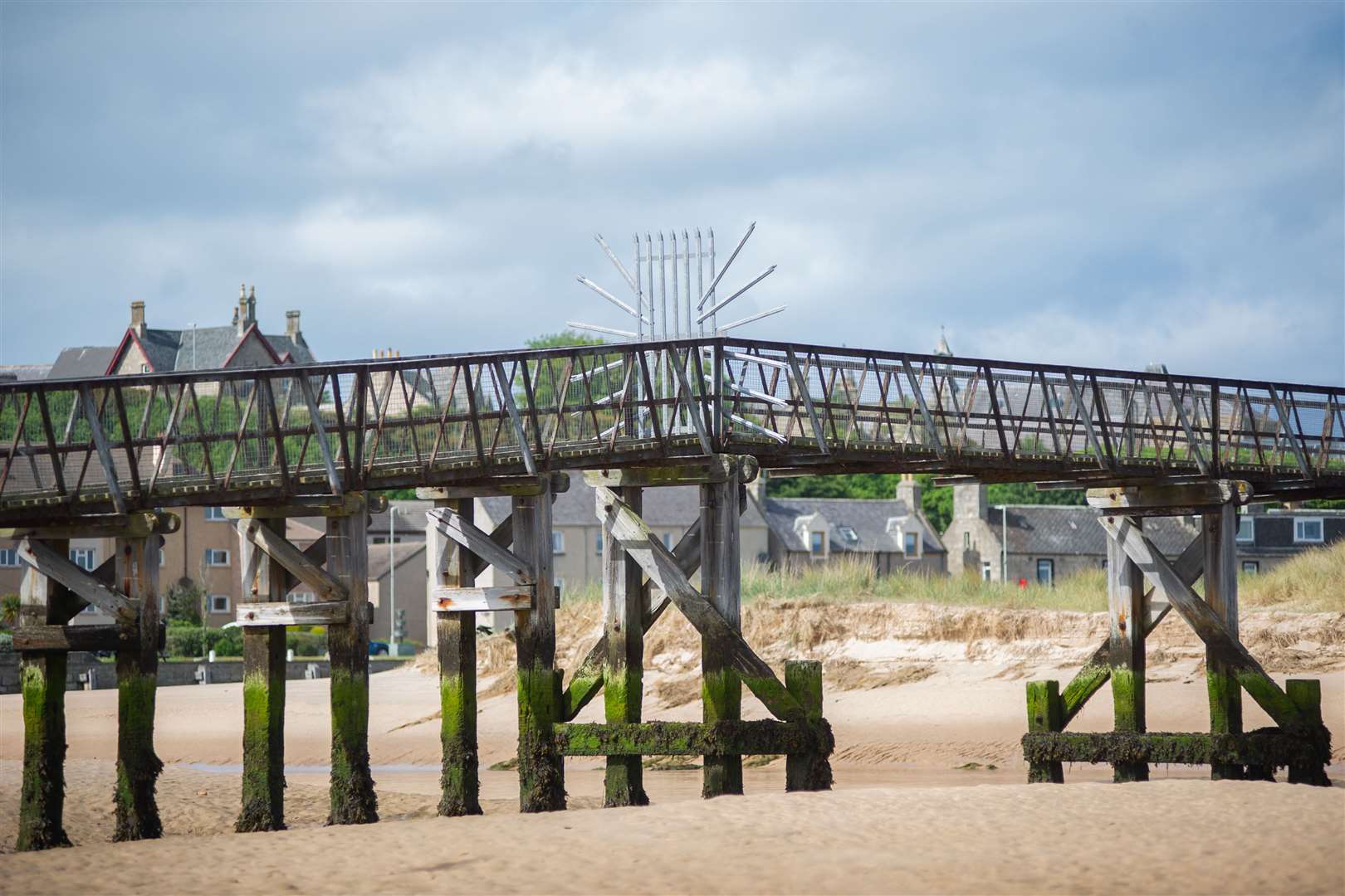 Lossiemouth's East Beach footbridge...Picture: Daniel Forsyth..