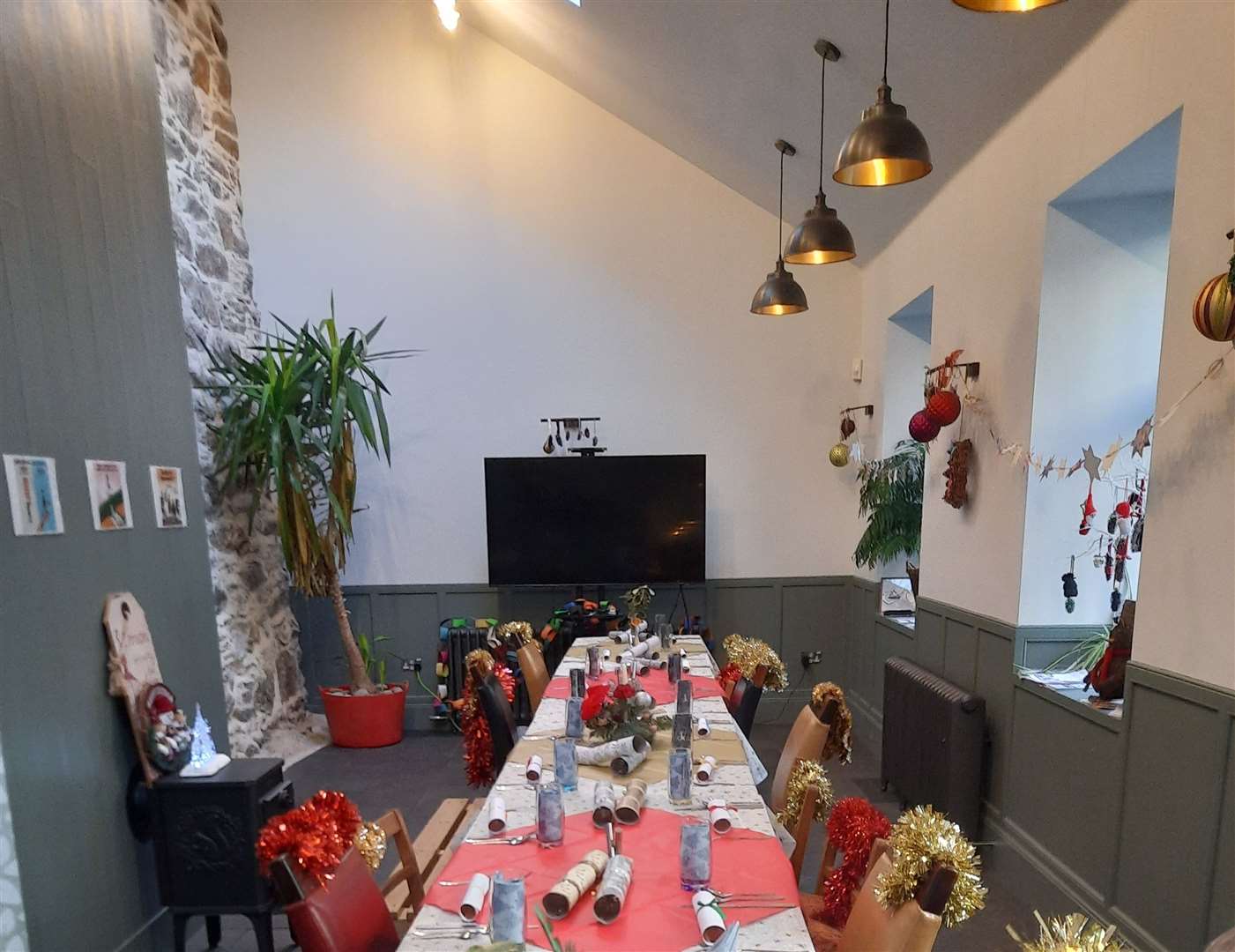 People in the community were able to enjoy a meal on Christmas Day at the venue.