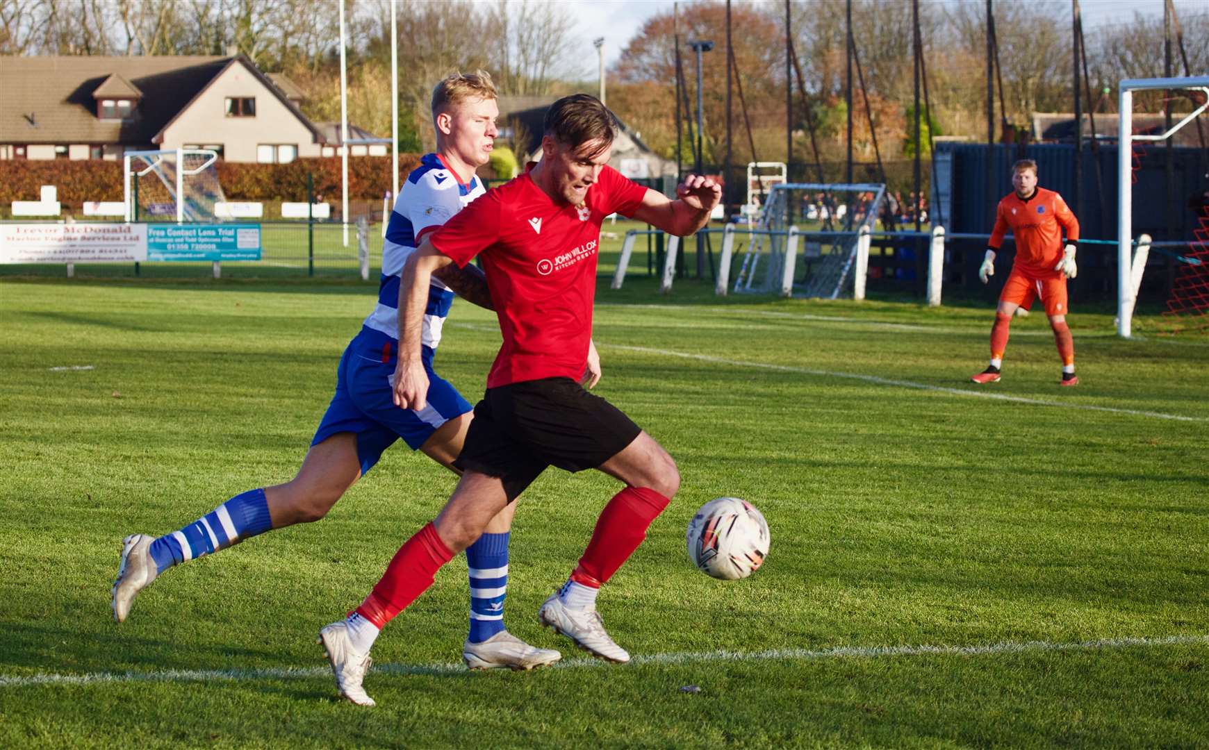 Ellon United in action against Dyce. Picture: Phil Harman