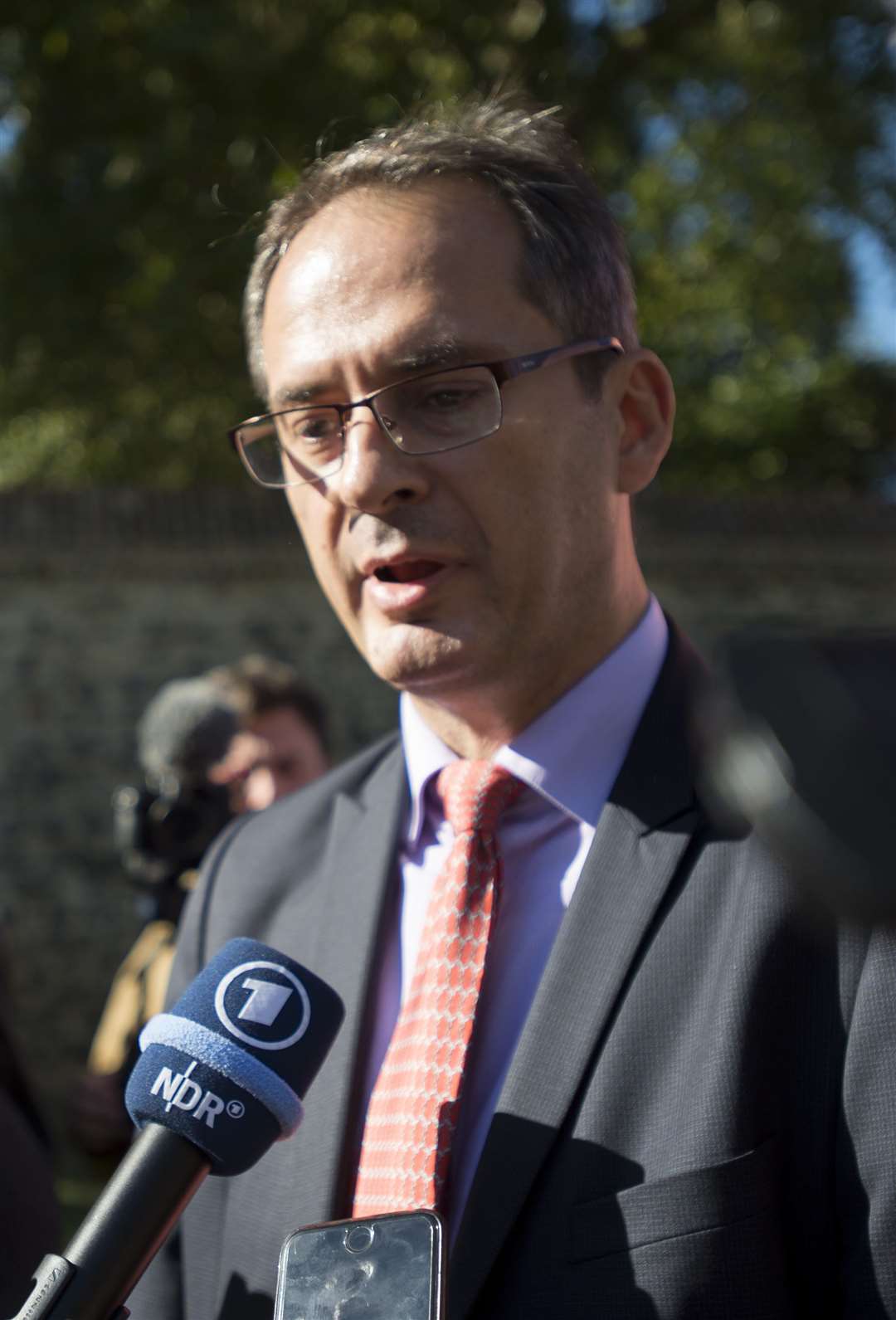 Bellingcat journalist Christo Grozev told the court of the lasting damage caused to him and his family (David Mirzoeff/PA)