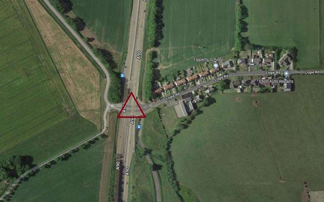 The central reservation crossing point at Tipperty is under review