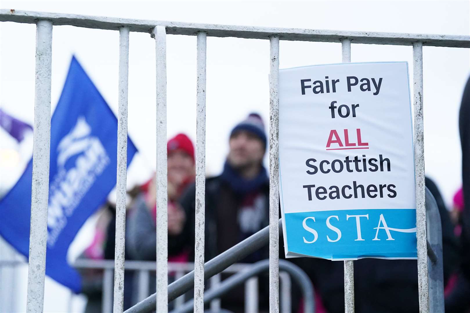 The strike has closed secondary schools across Scotland (Andrew Milligan/PA)