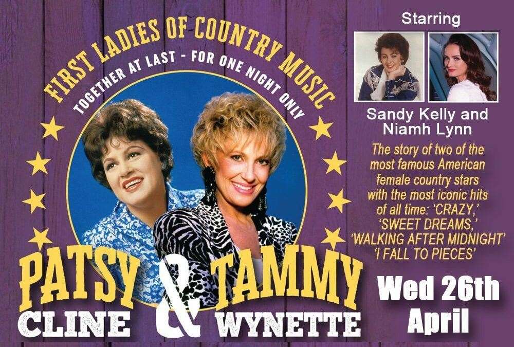 Together at Last brings together the songs of Patsy Cline and Tammy Wynette.
