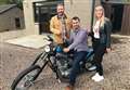 Competition winner collects his new custom motorcycle