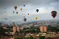 Hot air balloons fill sky above Bristol during annual fiesta