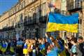 Ukrainians protest outside Russian consulate after major dam damaged