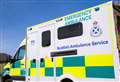 Snowy conditions lead to ambulance overturning on A98 road