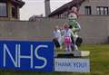 Oor Wullie and Gardenstown brother and sister say thank-you to NHS