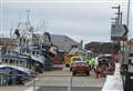 Fire crews tackle boat blaze at harbour