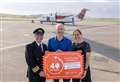 Twins return to Loganair to mark 40 years since their north-east sky born delivery