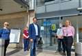 Scottish Labour leader Anas Sarwar visits Elgin vaccination centre
