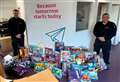 Rothienorman substation teams help spread festive cheer with toy donations to Home-Start Garioch