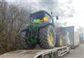 Police seize uninsured tractor on the A96