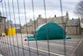 Coronavirus staff testing tents erected as Jubilee Hospital in Huntly