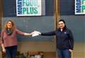 Elgin paint firm brightens spirits at Moray Food Plus after pre-Christmas theft