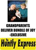 Grandparents deliver bundle of joy