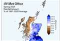 Average May temperature rises again in the north and north-east of Scotland
