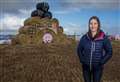 Pink pigs triumph in bale art competition