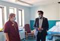 Cabinet secretary for health Humza Yousaf visits Dr Gray's Hospital to discuss Moray maternity service