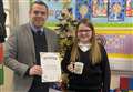Festive surprise for Cluny Primary's Chloe as she triumphs in MP's Christmas card contest