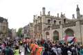 Anti-war protest at Cambridge University ahead of graduation ceremonies