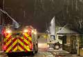 Firemen battle through snow to tackle Huntly house fire