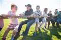 The children's Tug O' War was a big hit. Picture: Daniel Forsyth.