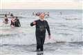 Graham Legge seems a happy man as he heads for dry land. Picture: Beth Taylor