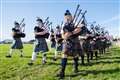 Strathisla and Banff Castle pipe bands both played throughout the day. Picture: Daniel Forsyth