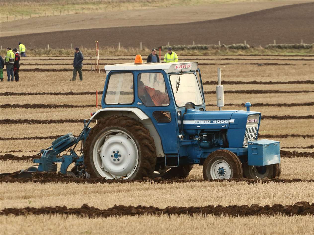 Grampian Supermatch ploughing. Picture: David Porter