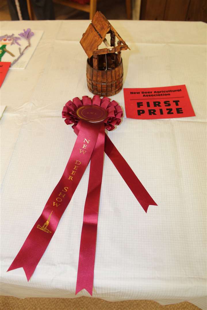 Leslie Keith won first prize and best entry in the article made in wood section for a wishing well he created. Picture: Kyle Ritchie