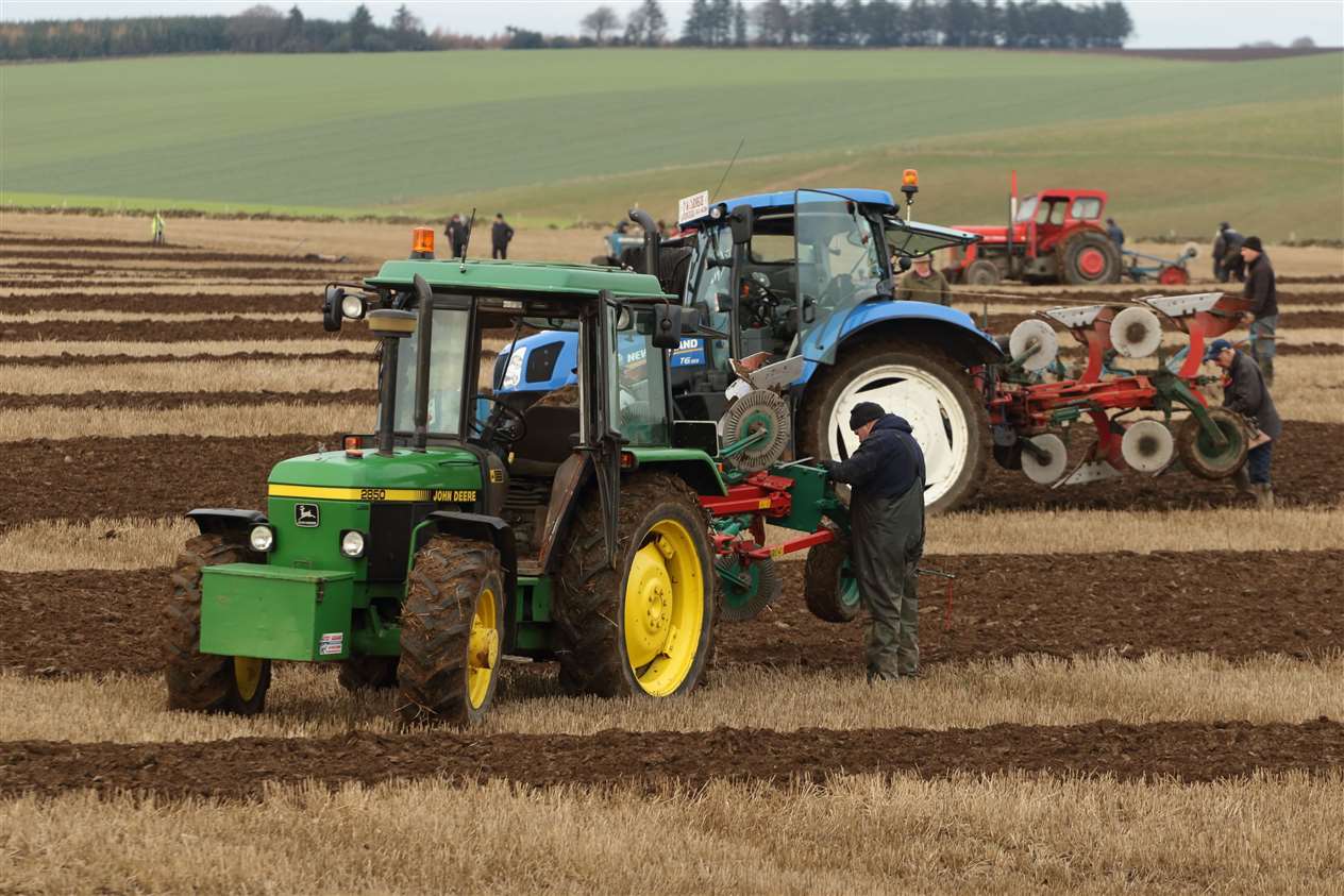 Grampian Supermatch ploughing. Picture: David Porter