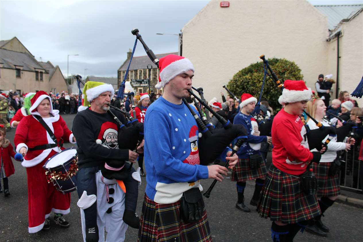 Banff's Spotty Bag Shop Reindeer Parade 2023. Picture: Kyle Ritchie