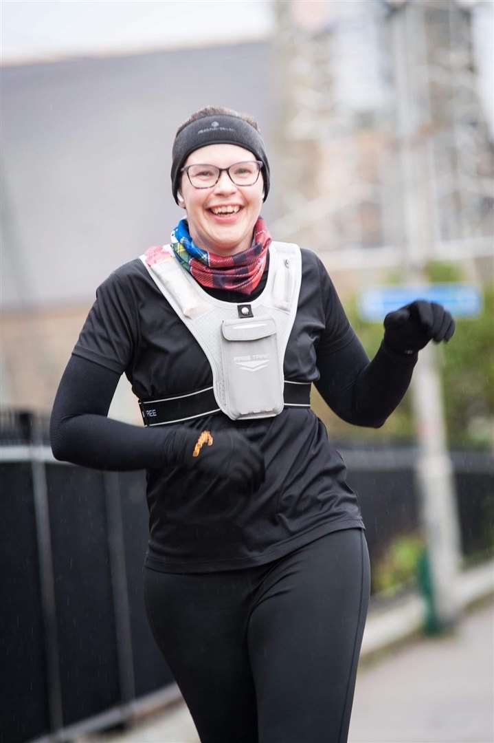 Deborah Main seems to be enjoying her race so far. Picture: Jamie Stewart