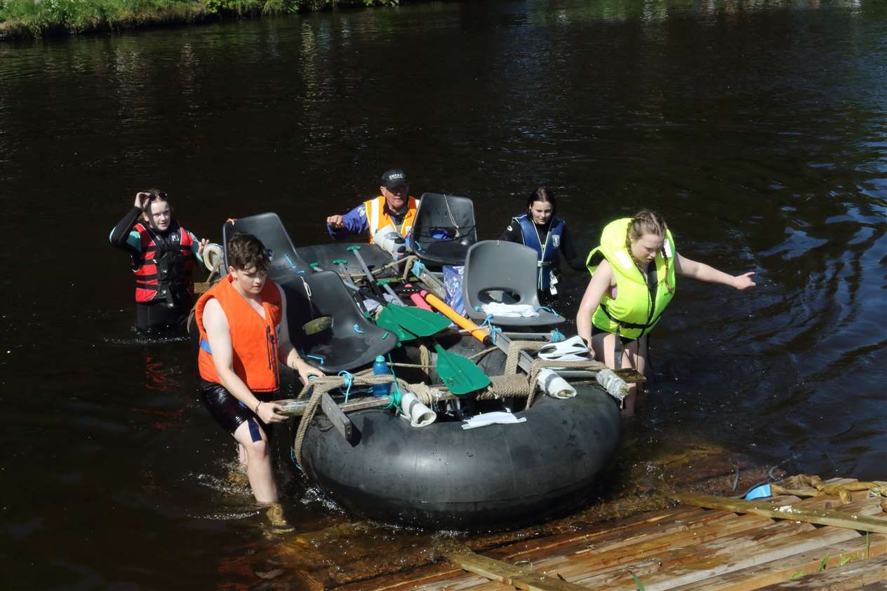 Kemnay to Inverurie Raft Race 2022. Picture: David Porter