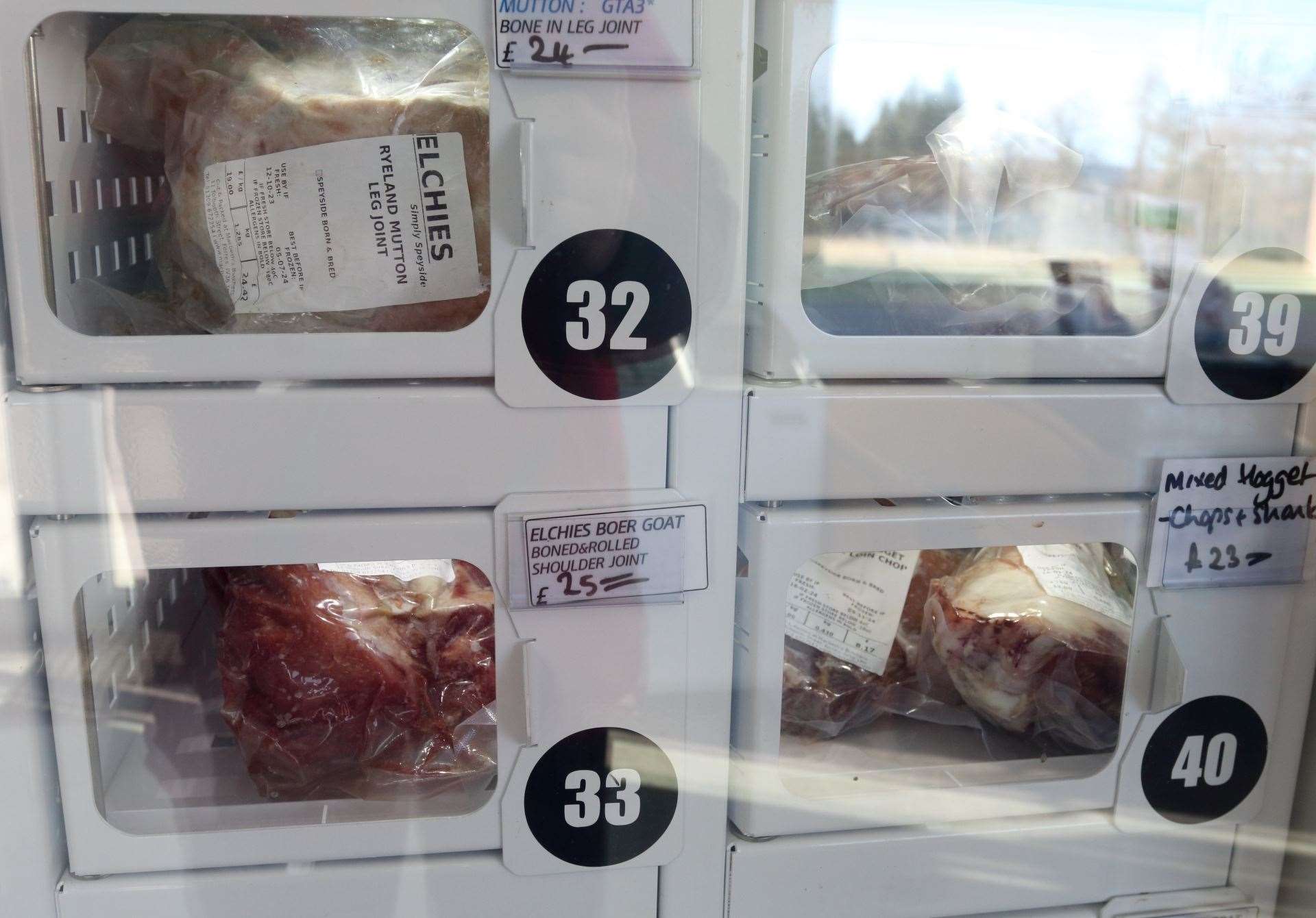 Small scale producers such as Elchies near Aberlour who produce goat meat which is on sale at their farm shop are affected by access to local abattoir facilities. Picture: David Porter