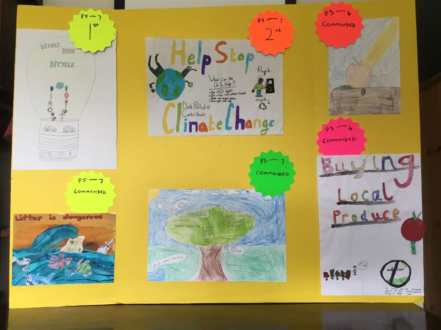 Schools in the Udny area took part in the art competition.